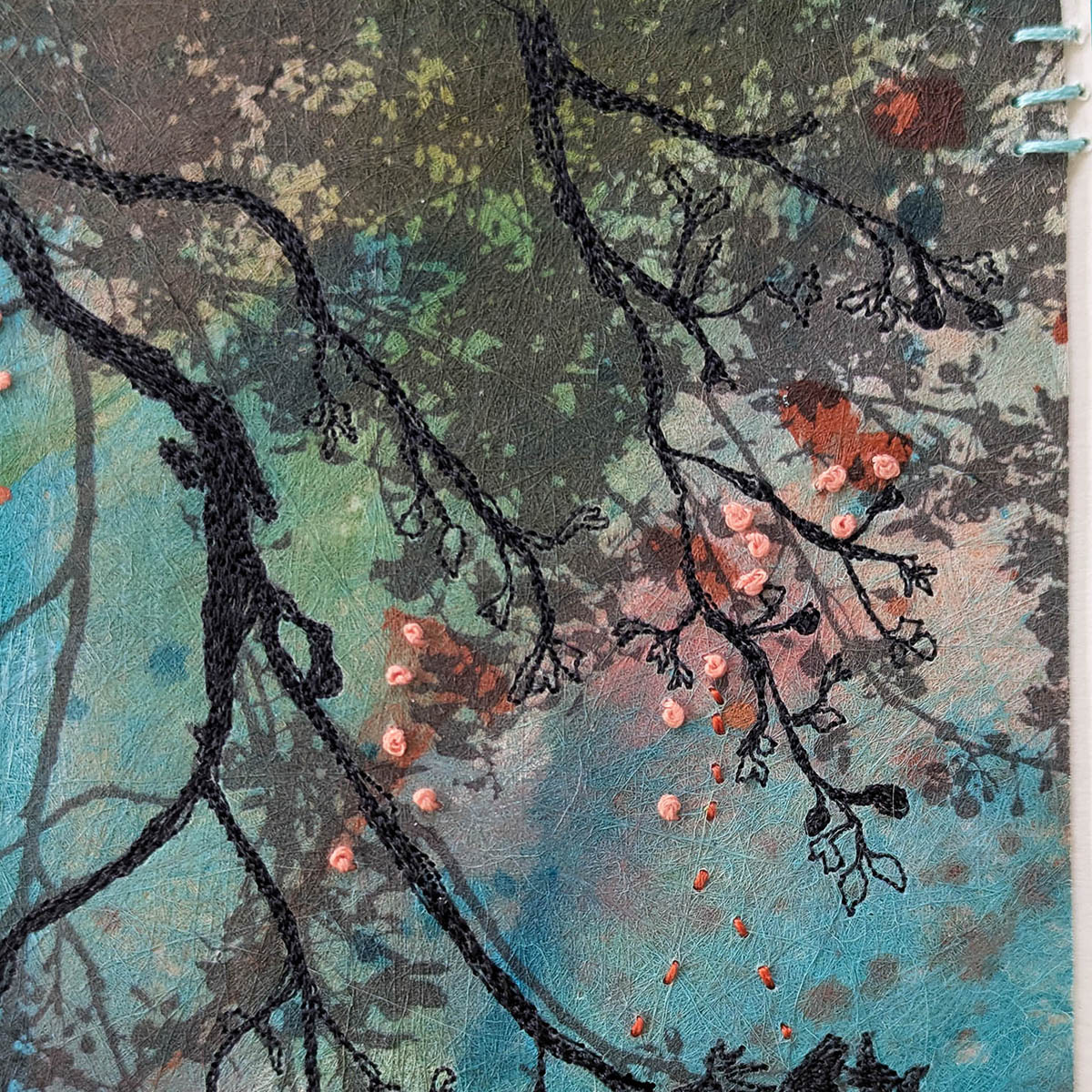 BENEATH THE BLOSSOM- Ellie Hipkin Art - close up