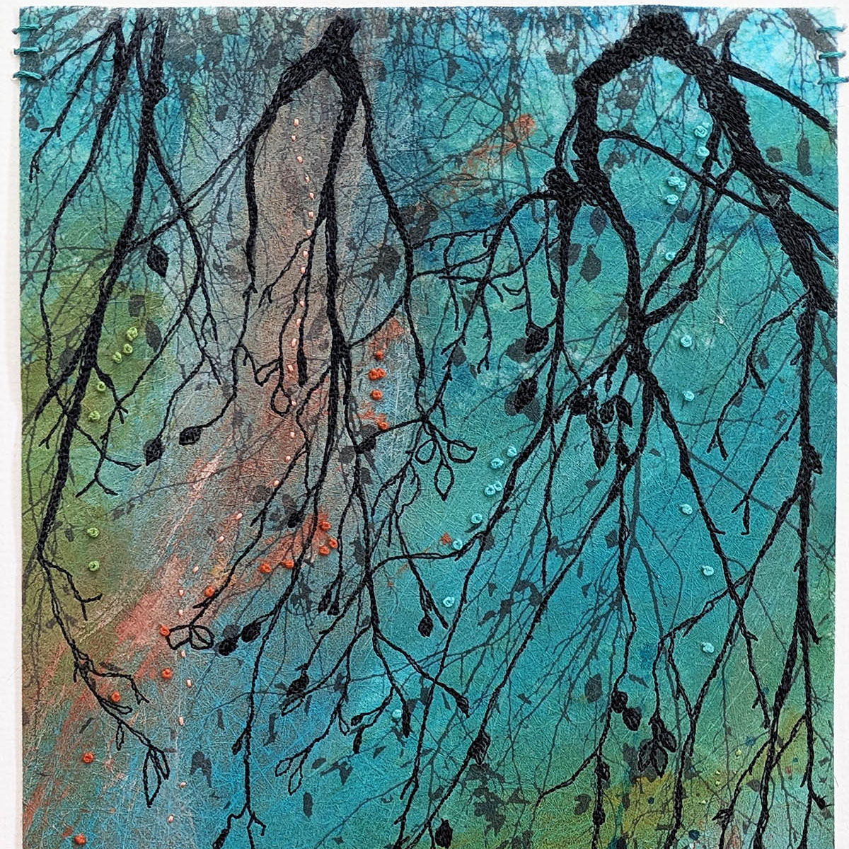 Beneath The Autumn Canopy - Ellie Hipkin Art - close up