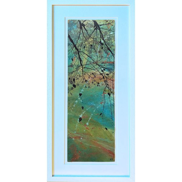 'A Glow in the Trees’ - Original Artwork - 70cm x 33cm Framed - 'When We Look Up' Collection