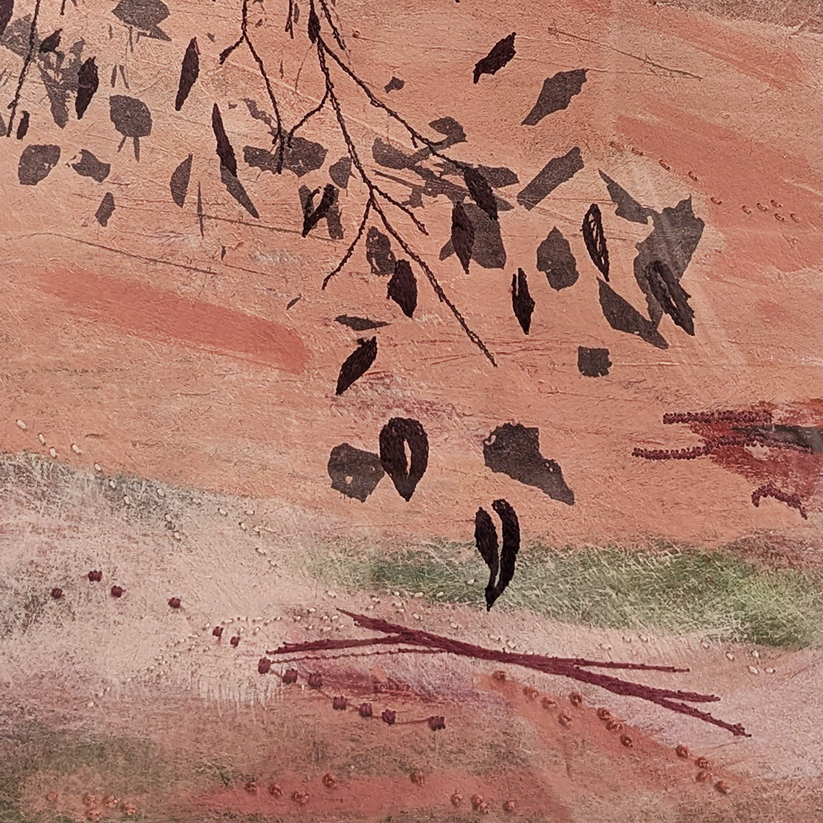 Blush Canopy II (falling Branches) detail 2 - Ellie Hipkin Art