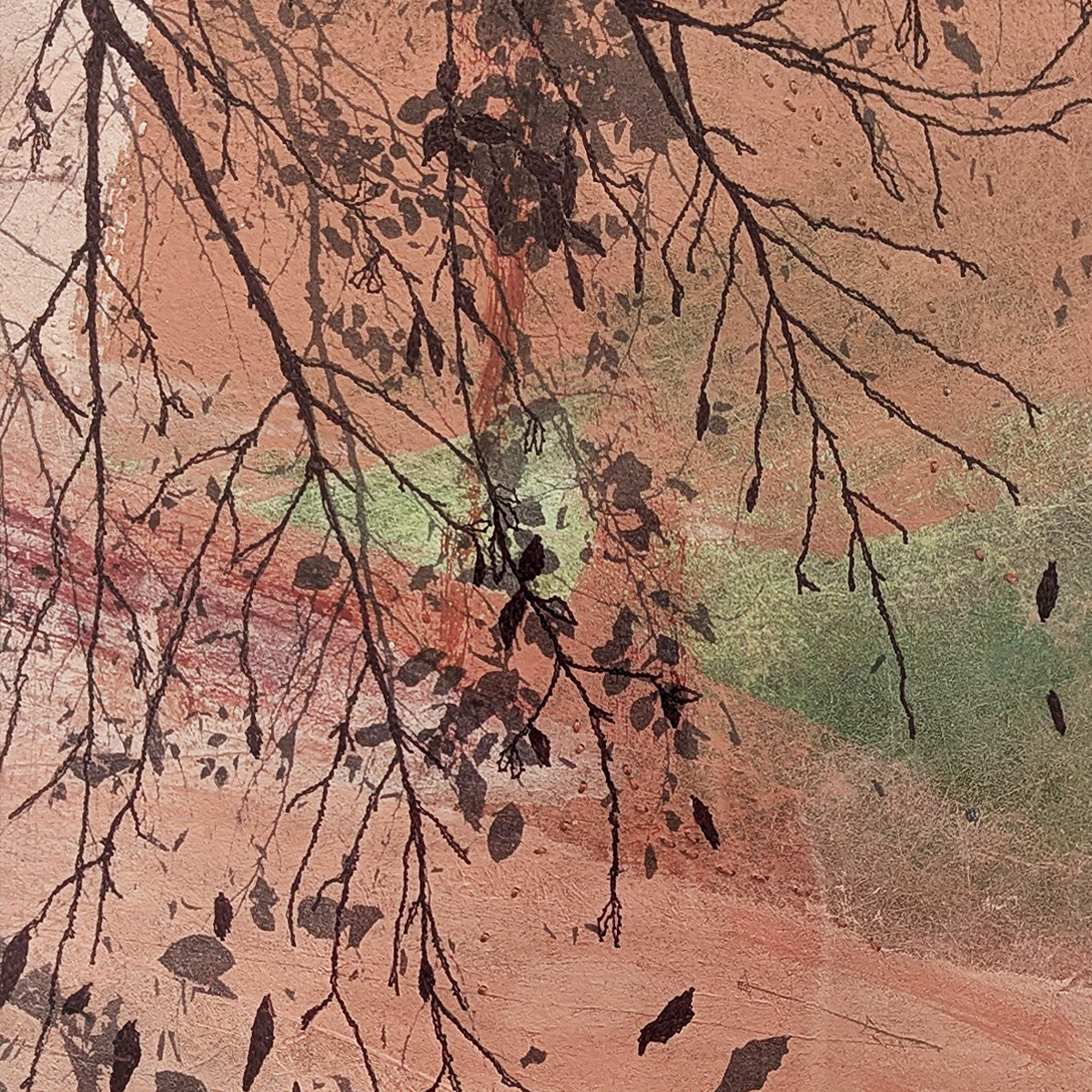 Blush Canopy II (falling Branches) detail - Ellie Hipkin Art